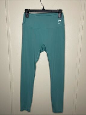 Gymshark Teal High-Waisted Leggings Size Medium GUC